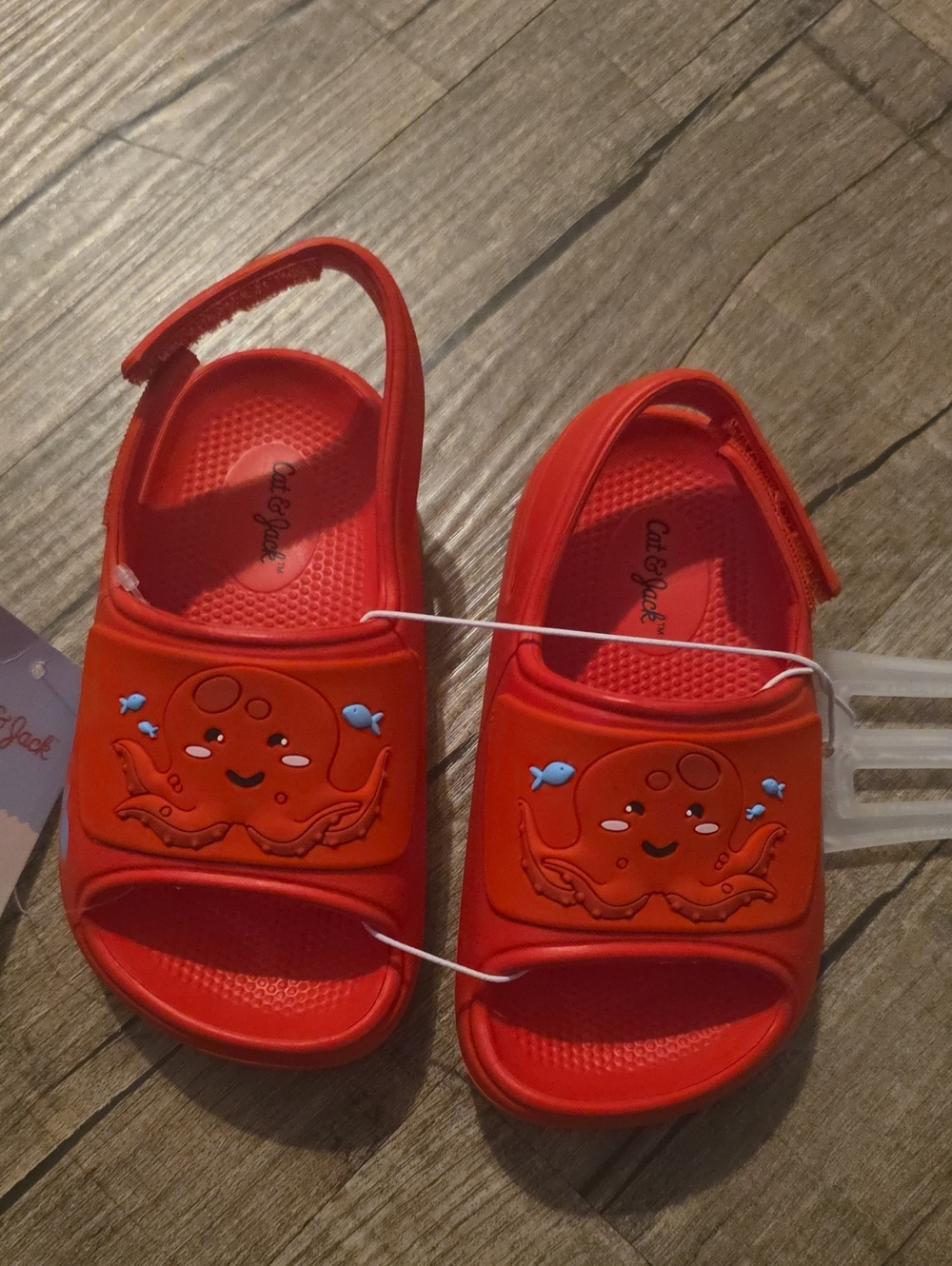 Kids Octopus Sandals - Red
